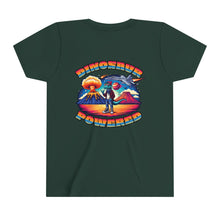 Load image into Gallery viewer, Powered By Dinosaurs Youth Short Sleeve Tee