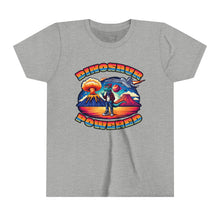 Load image into Gallery viewer, Powered By Dinosaurs (FRONT ONLY) Youth Short Sleeve Tee