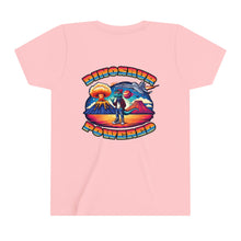 Load image into Gallery viewer, Powered By Dinosaurs Youth Short Sleeve Tee
