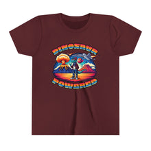 Load image into Gallery viewer, Powered By Dinosaurs (FRONT ONLY) Youth Short Sleeve Tee