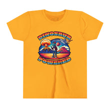 Load image into Gallery viewer, Powered By Dinosaurs (FRONT ONLY) Youth Short Sleeve Tee