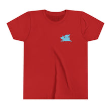 Load image into Gallery viewer, Powered By Dinosaurs Youth Short Sleeve Tee
