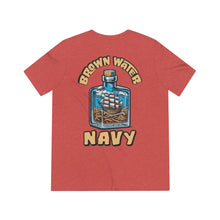 Load image into Gallery viewer, Brown Water Navy T-Shirt