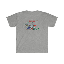 Load image into Gallery viewer, F-18 Christmas Too Lit To Quit T-Shirt