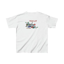 Load image into Gallery viewer, Kids F-18 Christmas Too Lit To Quit Tee