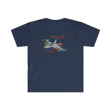 Load image into Gallery viewer, F-18 Christmas Too Lit To Quit T-Shirt
