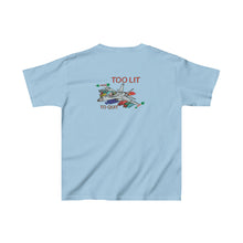 Load image into Gallery viewer, Kids F-18 Christmas Too Lit To Quit Tee