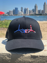 Load image into Gallery viewer, 'Merica V-22 Osprey Black on Black Trucker