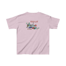 Load image into Gallery viewer, Kids F-18 Christmas Too Lit To Quit Tee