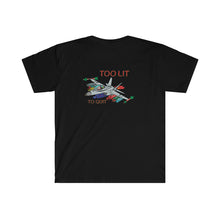 Load image into Gallery viewer, F-18 Christmas Too Lit To Quit T-Shirt