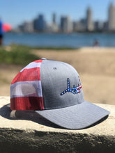 Load image into Gallery viewer, 'Merica V-22 Osprey on AMAZING AMERICA Trucker