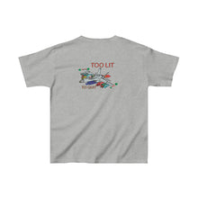 Load image into Gallery viewer, Kids F-18 Christmas Too Lit To Quit Tee