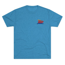 Load image into Gallery viewer, E-2 Sunset Theme - "No Shitty Flying" Men's Tri-Blend Crew Tee
