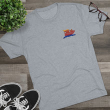 Load image into Gallery viewer, E-2 Sunset Theme - "Be An Athlete" Men's Tri-Blend Crew Tee