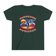 Load image into Gallery viewer, Powered By Dinosaurs Youth Short Sleeve Tee
