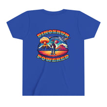 Load image into Gallery viewer, Powered By Dinosaurs Youth Short Sleeve Tee
