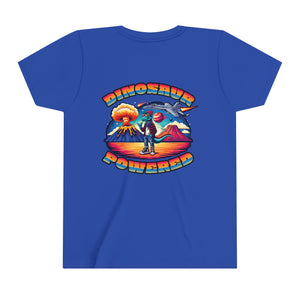 Powered By Dinosaurs Youth Short Sleeve Tee