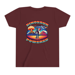 Powered By Dinosaurs Youth Short Sleeve Tee