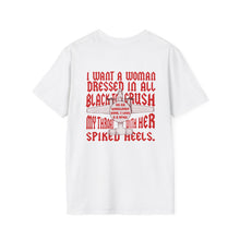 Load image into Gallery viewer, 'I Want a Woman Dressed in All Black' Gothic E-2 Hawkeye Tee
