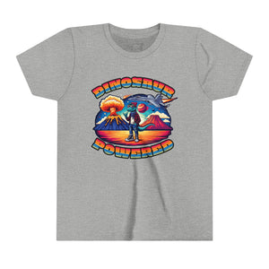 Powered By Dinosaurs (FRONT ONLY) Youth Short Sleeve Tee