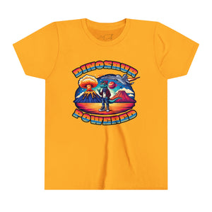 Powered By Dinosaurs (FRONT ONLY) Youth Short Sleeve Tee