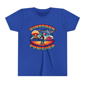 Powered By Dinosaurs (FRONT ONLY) Youth Short Sleeve Tee