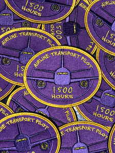 ATP Air Transport Pilot 1500 Hour Patch