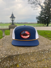 Load image into Gallery viewer, E-2 Hawkeye Leather American Flag Hat
