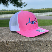 Load image into Gallery viewer, &#39;Merica V-22 Osprey Pink on White Trucker
