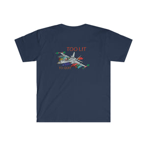 F-18 Christmas Too Lit To Quit T-Shirt