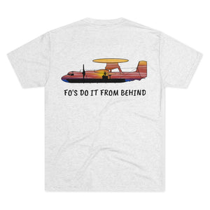 E-2 Sunset Theme - "Fo's Do It From Behind" Men's Tri-Blend Crew Tee