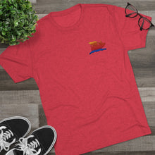 Load image into Gallery viewer, E-2 Sunset Theme - &quot;No Shitty Flying&quot; Men&#39;s Tri-Blend Crew Tee
