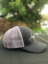 Load image into Gallery viewer, ‘Mercia V-22 Hat Black on Charcoal
