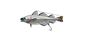 C-2 COD Fish Sticker