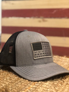 Grey/Black Osprey Flag Trucker Hat